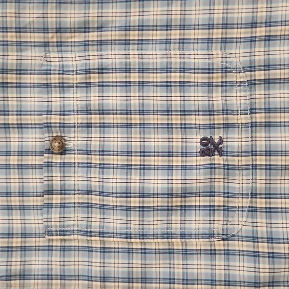 Twenty X by Wrangler Blue & White Plaid Button-Up Shirt - Picture 3 of 10